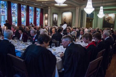 Election and Awards dinner conversation in Painters Hall